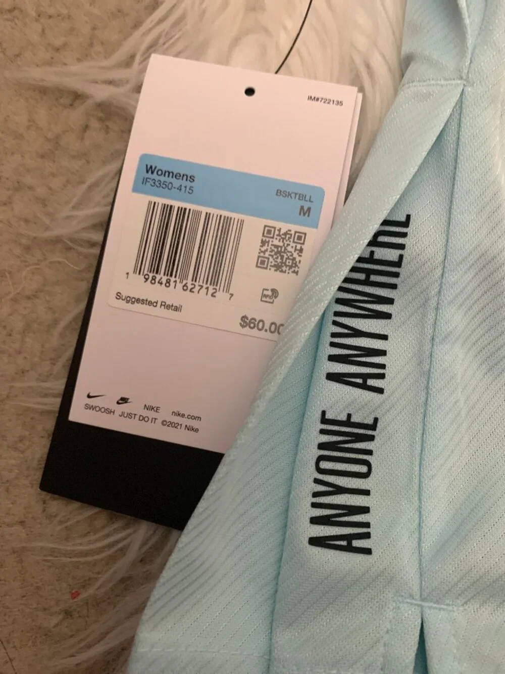 NIKE x SABRINA IONESCU Reversible Shorts in Riftblue/Glacier Blue Sz MEDIUM